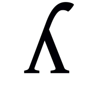 Small letter turned y