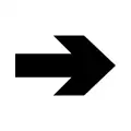 PF 030: Direction arrow