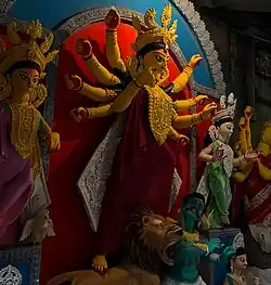 Idol of Maa Durga at Kumortuli