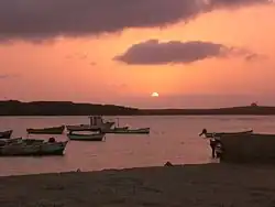 Sunset near the Sal Rei Islet