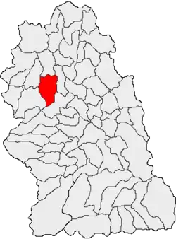 Location in Hunedoara County