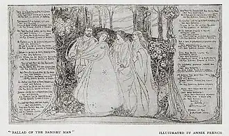 Illustration for "The Ballad of the Banish’t Man", displayed at 1902 exhibition of the Glasgow School of Art, and published in The Studio.