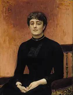 Painter Elizaveta Zvantseva, Ateneum Gallery, Helsinki (1889)