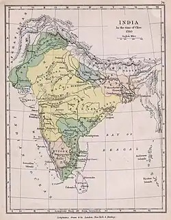 The Maratha Empire in 1760