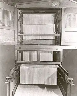 An industrial dryer for spaghetti or other long goods pasta products, also by the Consolidated Macaroni Machine Corporation