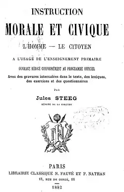 Instruction morale et civique, by Jules Steeg&nbsp;[fr].
