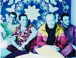 Ira! in 2005. From left to right: André Jung (former member), Nasi, Edgard Scandurra and Ricardo Gaspa (former member).