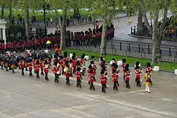 Band of the Irish Guards at the State Opening of Parliament in 2012