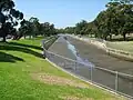 Iron Cove Creek looking downstream at low tide from Ramsay St, Five Dock.