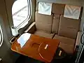 Hikari Rail Star compartment seating in August 2009