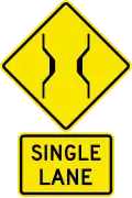 W3-4-1 Single lane bridge