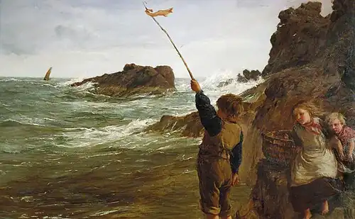 Caught by the Tide by James Clarke Hook