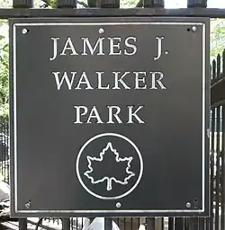 A park sign