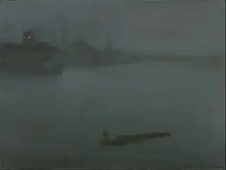 Nocturne in Blue and Silver, by James Abbott McNeill Whistler, c. 1872-1878