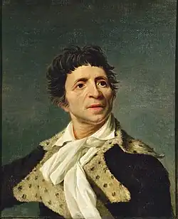 Color photograph of a painting depicting a man in semi-profile.