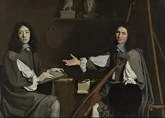 Jean Baptiste de Champaigne and Nicolas de Plattemontagne, Double Portrait of both Artists, 1654