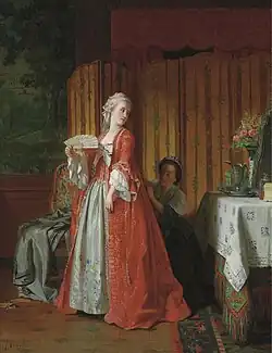 Jean Carolus, The Finishing Touches, oil on canvas, 66 x 54&nbsp;cm
