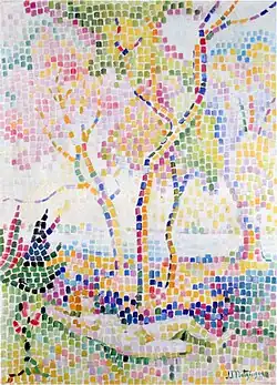 Jean Metzinger, c.1905–06, Nu dans un paysage, oil on canvas, 73 x 54&nbsp;cm. 2nd Daniel-Henry Kahnweiler Sale of Sequestered Art, Hôtel Drouot, Paris, 17–18 November 1921, reproduced n. 162