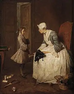 The Governess (1739), oil on canvas, 47 x 38&nbsp;cm., National Gallery of Canada