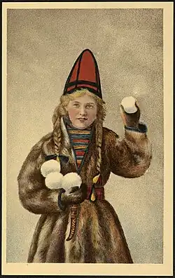 Jente i samelignende drakt - Girl in Sami costume
