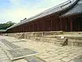 Jongmyo, a UNESCO World Heritage site. This Confucian shrine is dedicated to the ancestors of the Joseon dynasty kings.