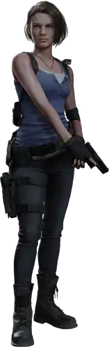 A woman who is wearing a layered tank top, jeans, and combat boots