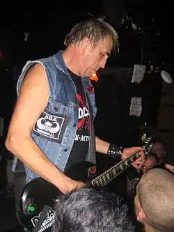 Keithley playing in Montreal with D.O.A. in 2010