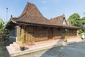 Joglo traditional house, commonly used by Javanese people