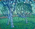 Landscape with birch trees (circa 1912)