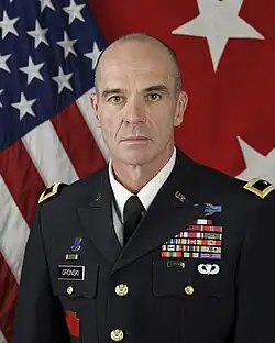 2012 color head and shoulders portrait photo of Brigadier General John L. Gronski in dress blue uniform