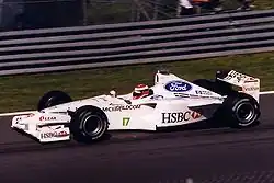 Johnny Herbert driving for Stewart at Montreal in 1999