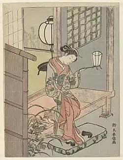 An engawa is part of the house, and shoes are therefore not worn on it.