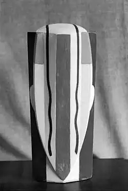 Joseph Csaky, 1921, Figure (Tête), stone, polychrome, 36&nbsp;cm