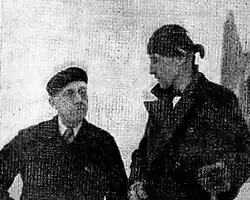 Joso Gorec and Franc Smolej standing together