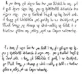 Quikscript example of the same passage in Junior Quikscript (above) and Senior Quikscript (below)
