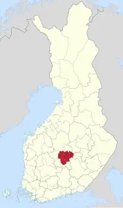 Location of Jyväskylä sub-region