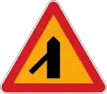 Traffic merge from left