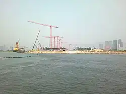 Kai Tak Cruise Terminal under construction in August 2011