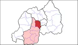 Shown within Southern Province and Rwanda