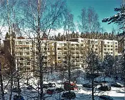 An apartment building in the area.