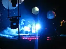 West performing at the tour in Portland's Rose Garden during 2008