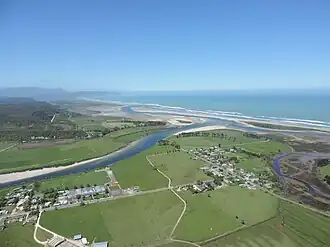Aerial photograph of Karamea