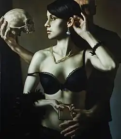 Karel Balcar, Send Me to the Future, oil on canvas, 150x132 cm, 2014