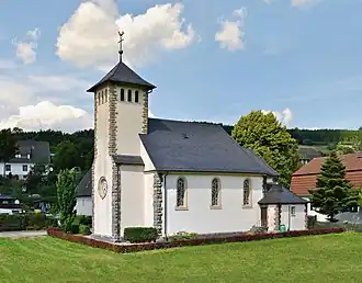 The Catholic church of Helminghausen, in southwestern Marsberg
