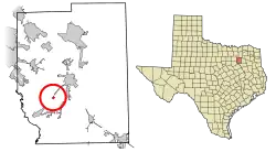 Location of Scurry in Kaufman County, Texas
