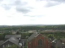 Kearsley looking east, taken from St Stephen's Church tower