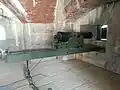 24-pounder flank howitzer in casemate