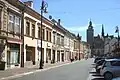 Alžbetina (Elisabeth's) Street, with the Cathedral of St Elisabeth in the distance