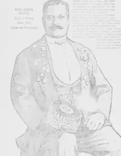 Illustration of Naidu in The Daily Ardmoreite (22 January 1918)