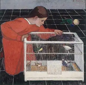 Silvia Koller with Bird Cage (c.1905)